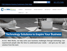 Tablet Screenshot of dewebworks.com